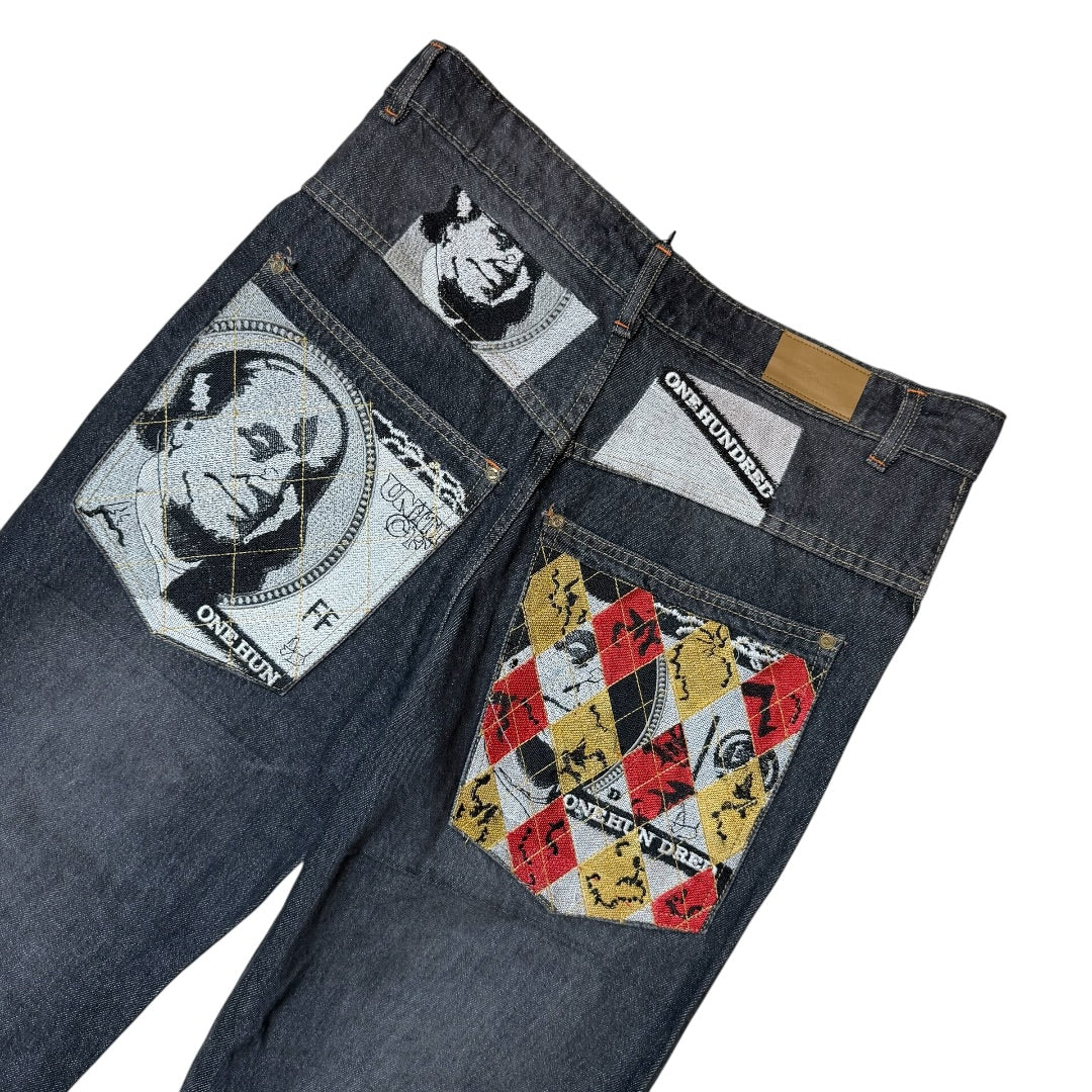 Dollar Embroidered Hip Hop Jean's