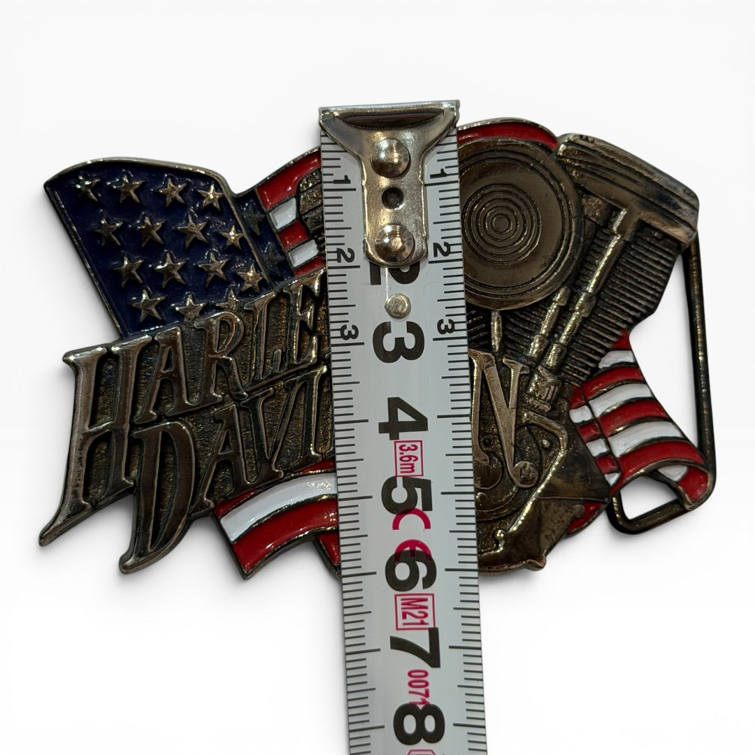 1991 Harley-Davidson American Flag Engine Belt Buckle
