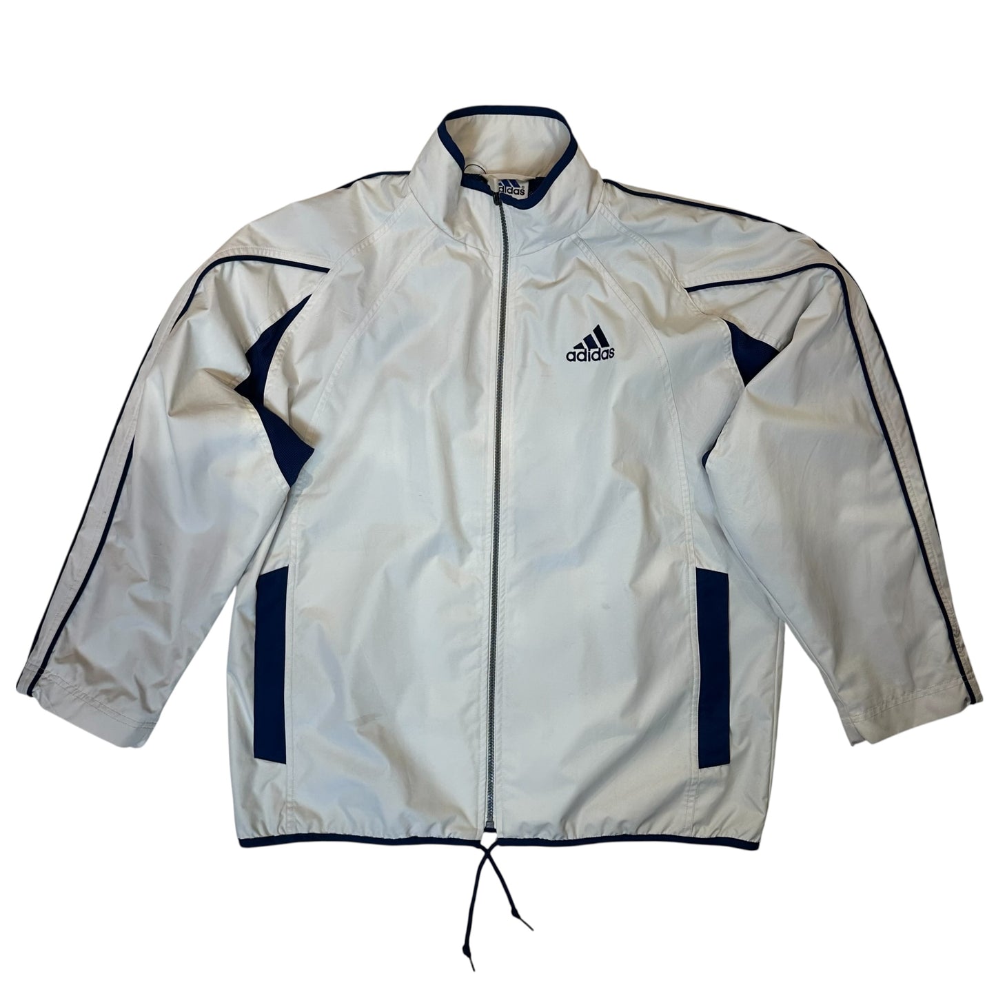 Adidas Vintage Beige/Blue WindBreaker Jacket
