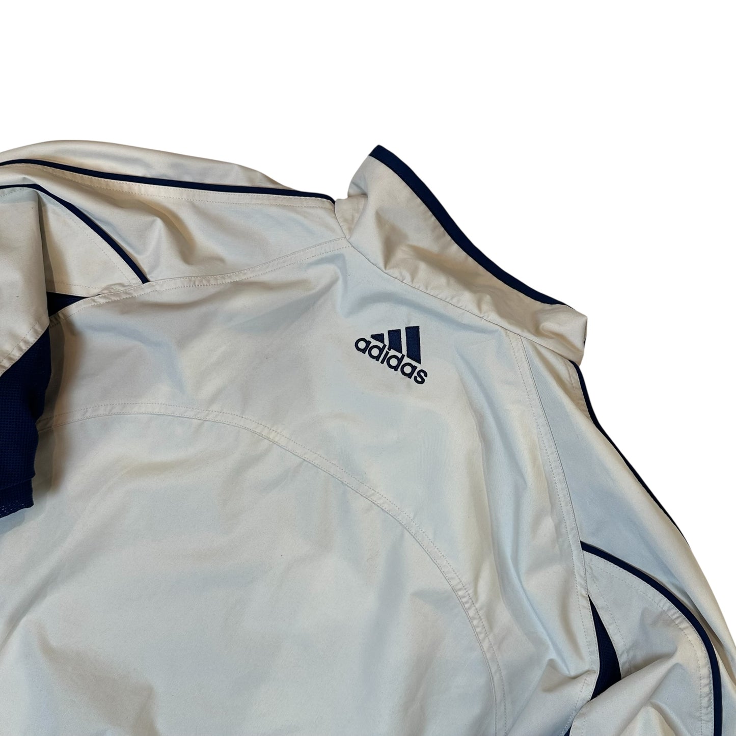 Adidas Vintage Beige/Blue WindBreaker Jacket