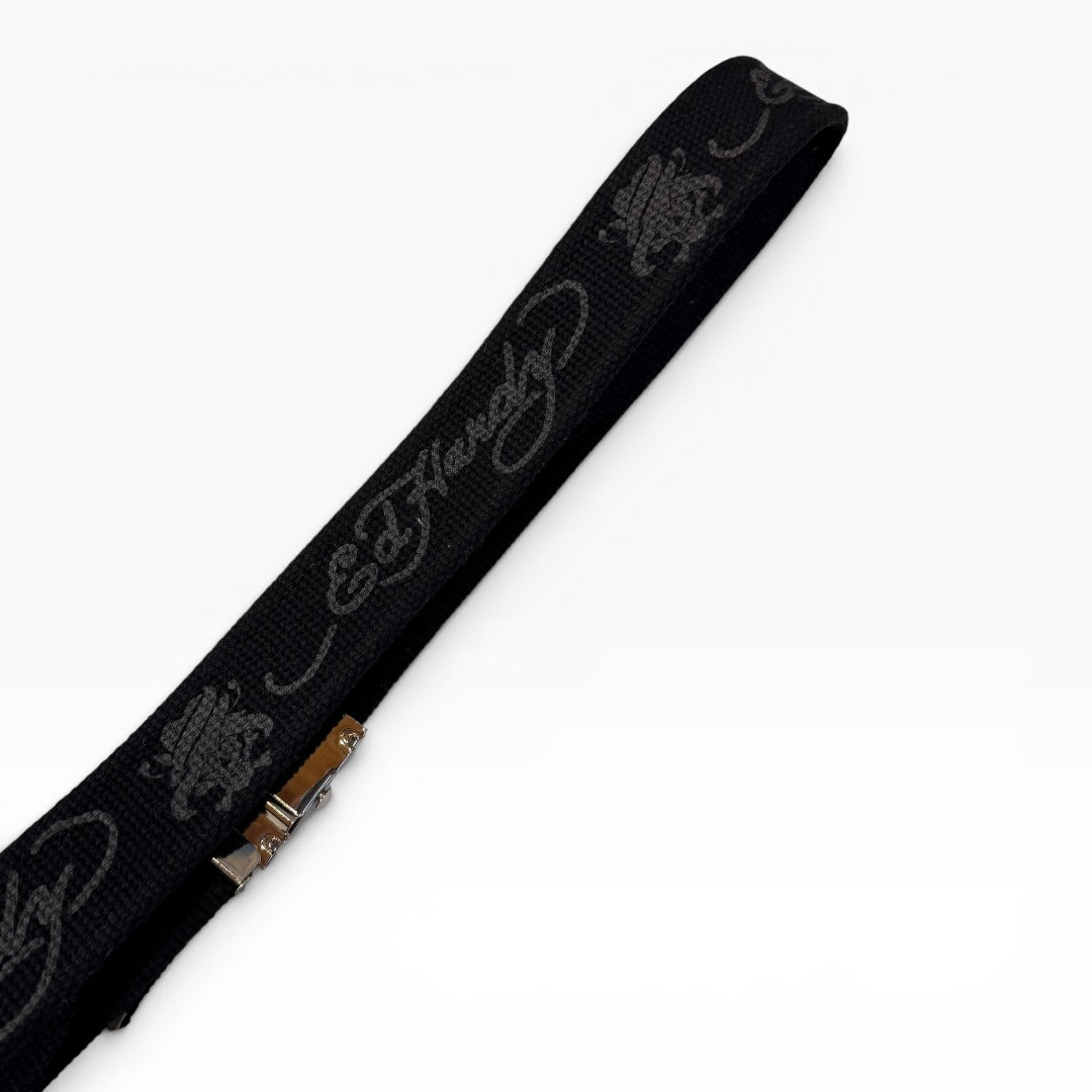 Ed Hardy By Christian Audigier Y2K Belt Unisex Black