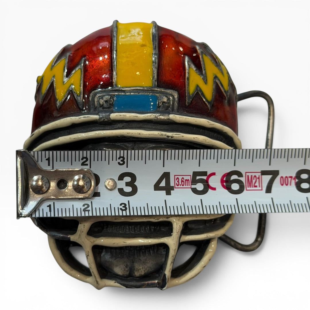 Vintage Harley-Davidson Skull Football Helmet Belt Buckle DE203