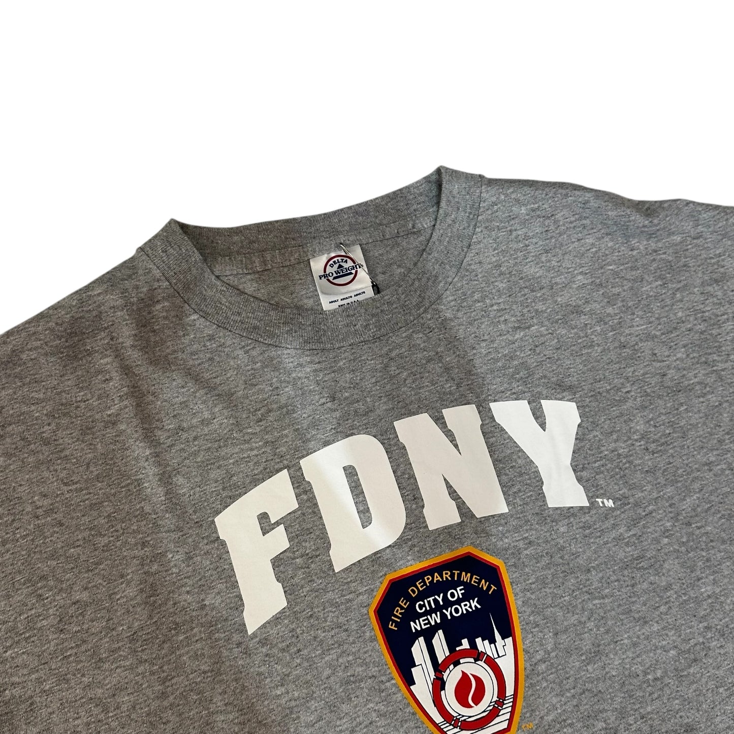 FDNY Graphic Grey Baggy T-Shirt