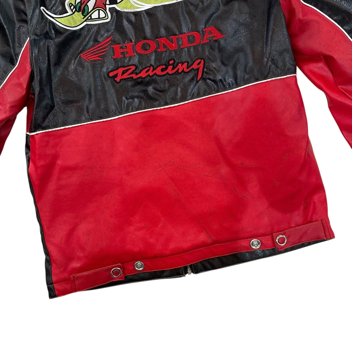 Honda Racing Red Leather Jacket