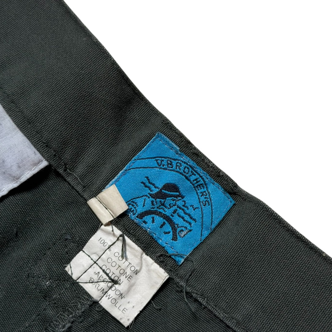 Vintage Khaki Cotton Cargo Shorts