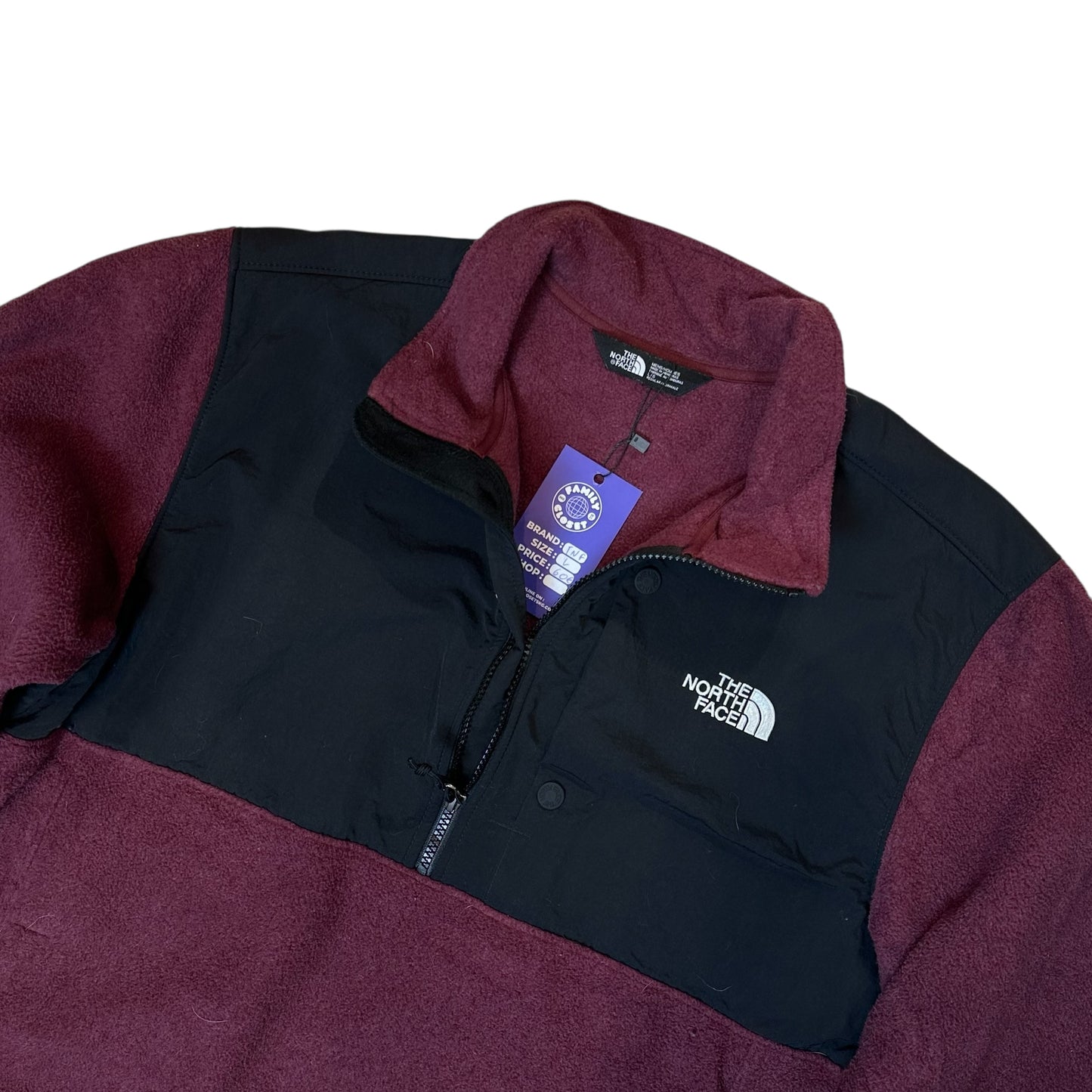 The North Face Denali Burgundy Quarter Zip Fleece
