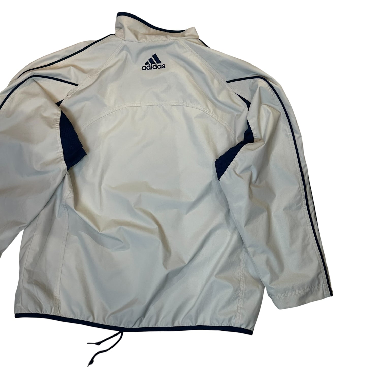 Adidas Vintage Beige/Blue WindBreaker Jacket