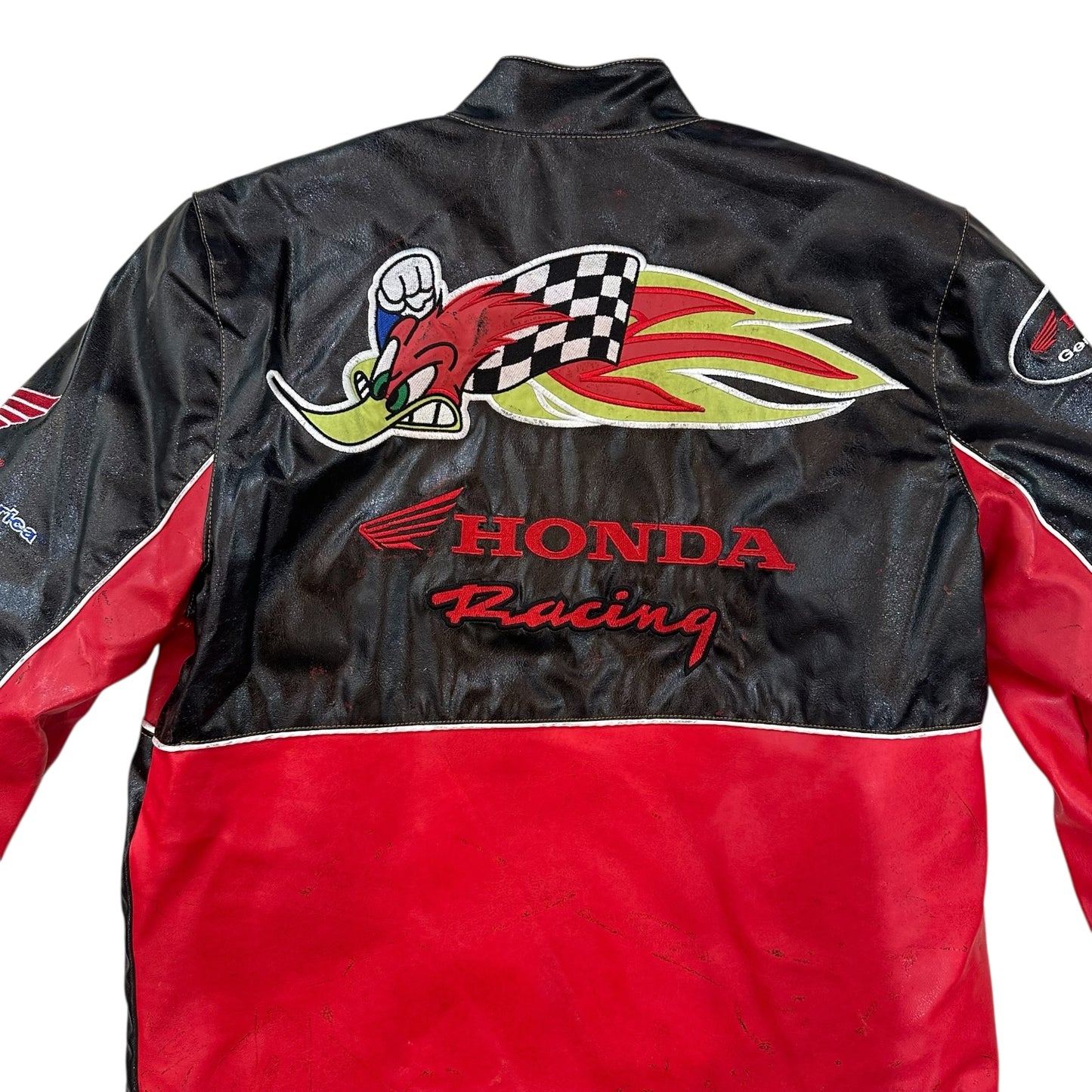 Honda Racing Red Leather Jacket