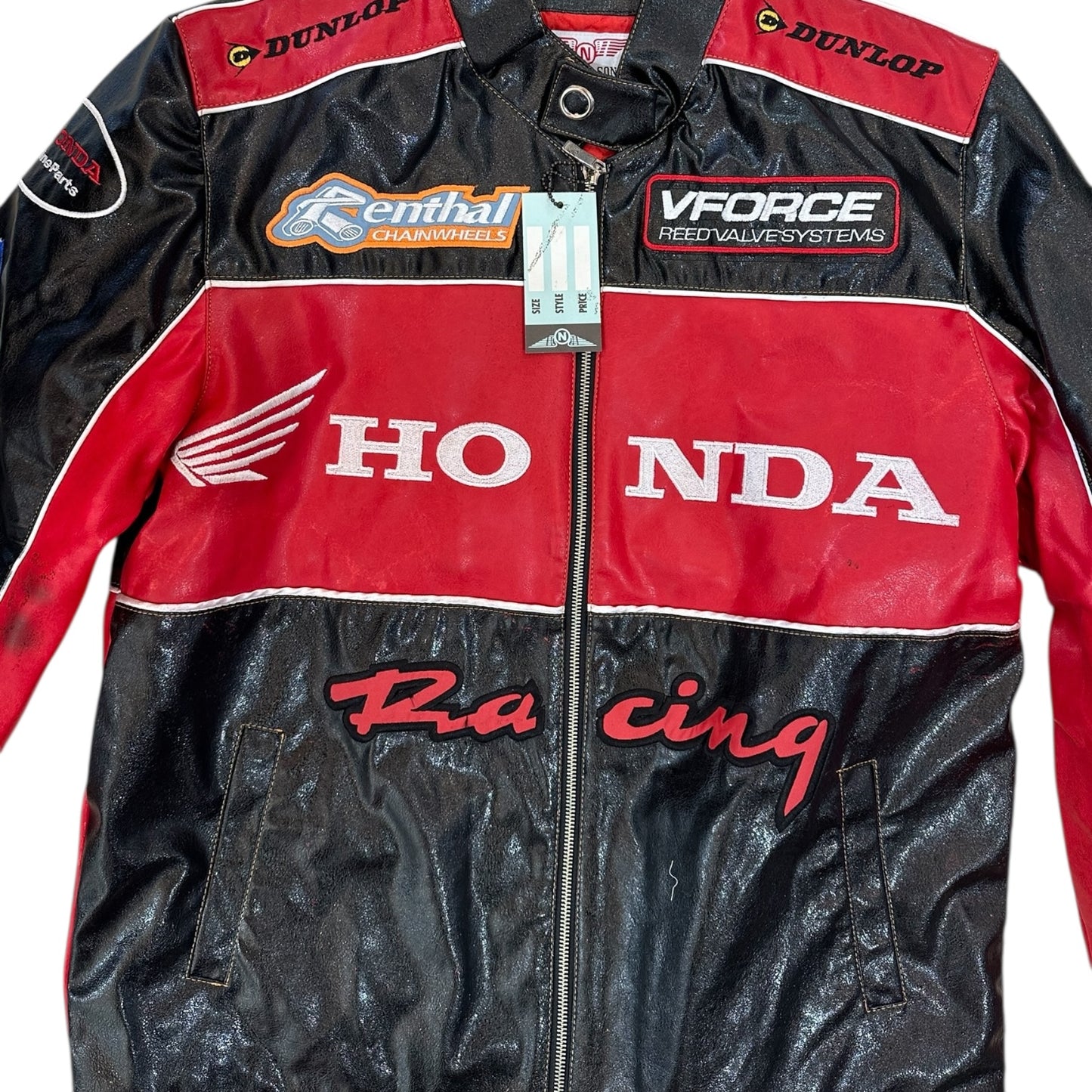 Honda Racing Red Leather Jacket