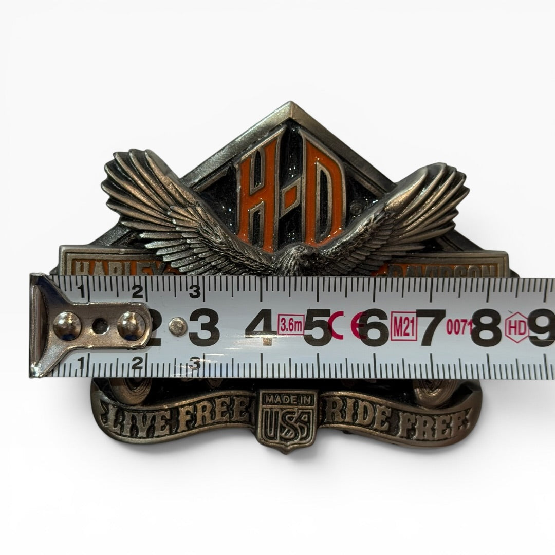 1991 Harley-Davidson Live Free Ride Free Belt Buckle