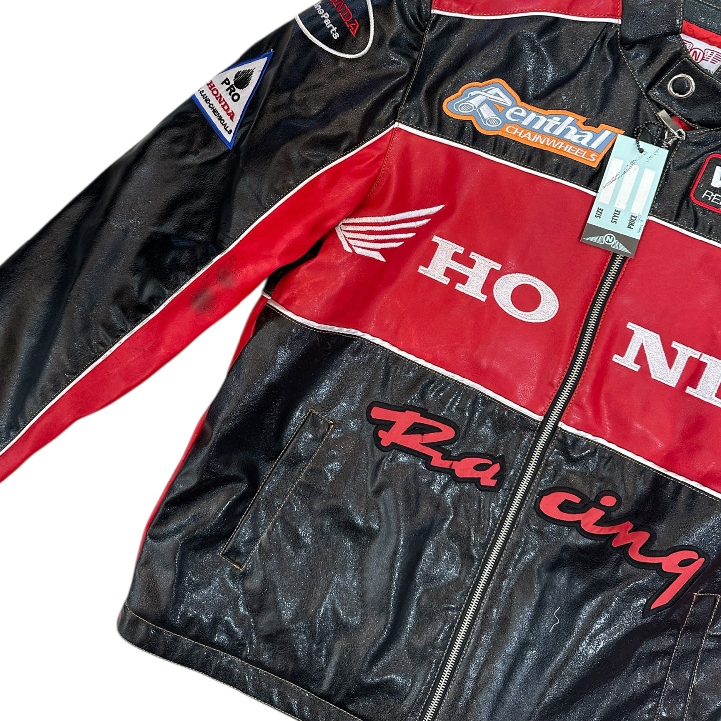 Honda Racing Red Leather Jacket