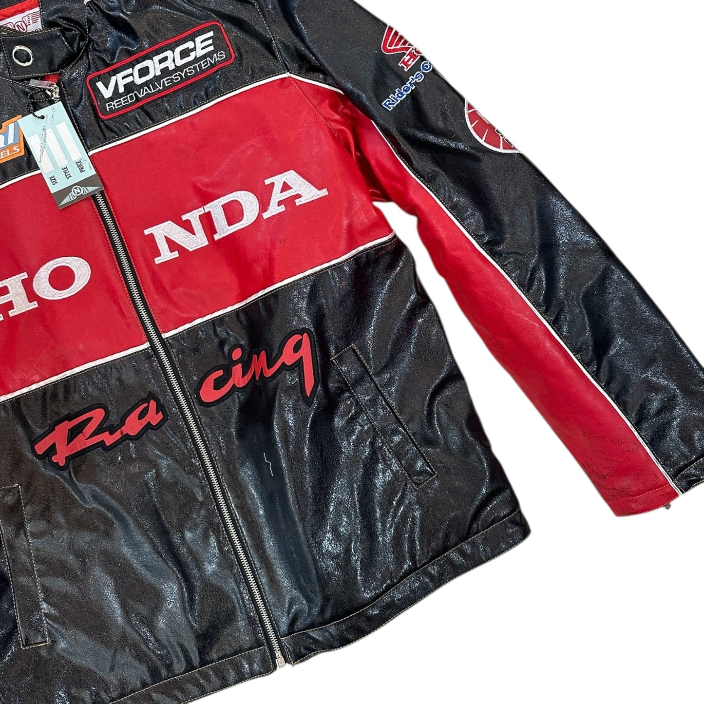 Honda Racing Red Leather Jacket