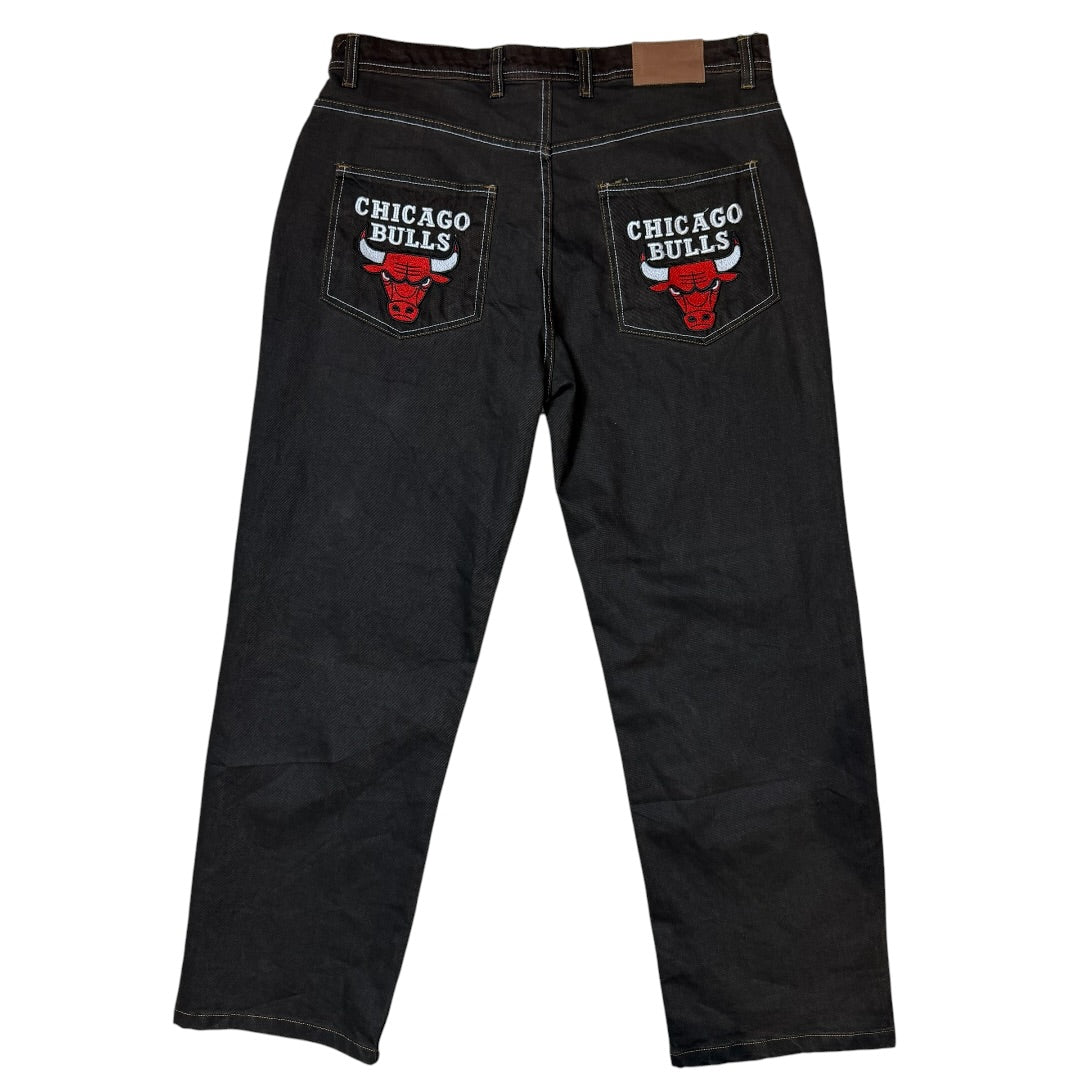 Chicago Bulls Embroidered Hip Hop Jean's