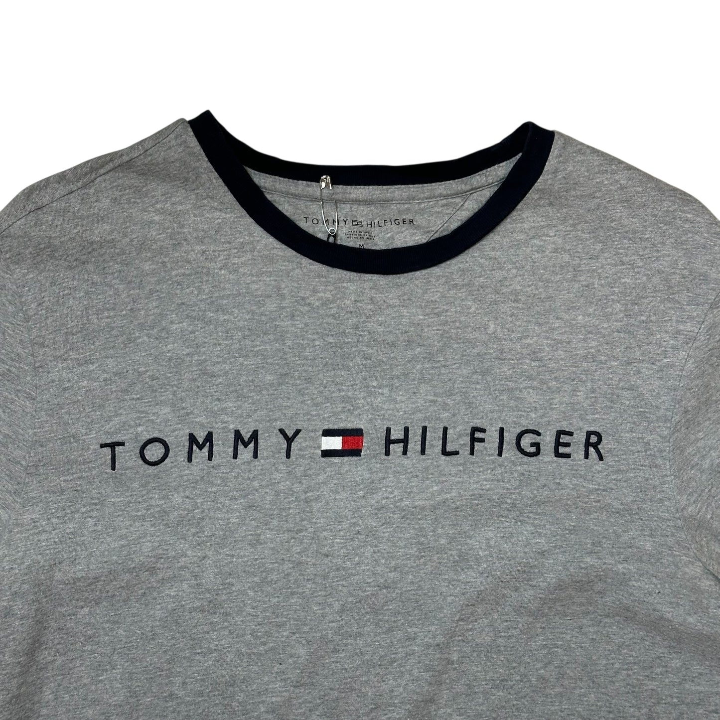 Tommy Hilfiger Grey Vintage Embroidered T-Shirt