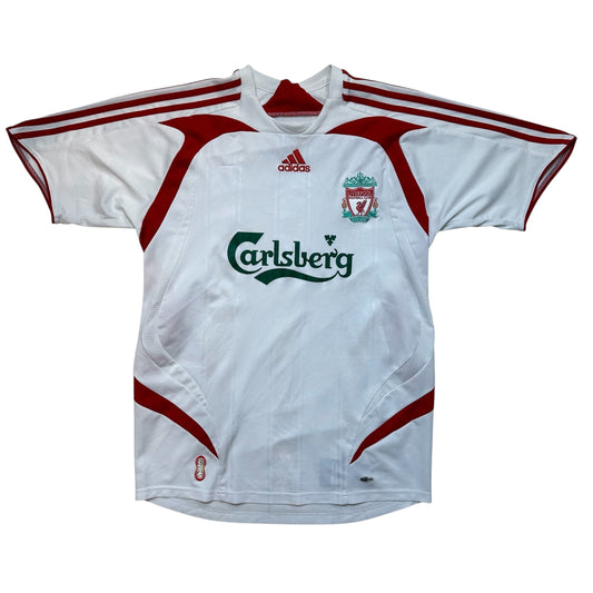 Liverpool FC Adidas White Away 2007/2008 Football Jersey