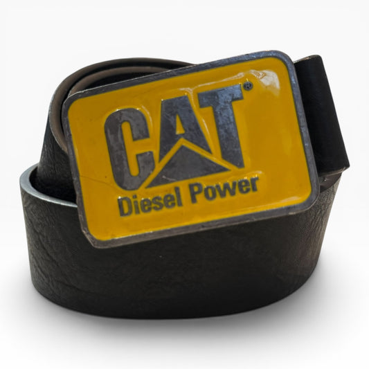 Vintage CAT Caterpillar “Diesel Power” Leather Belt