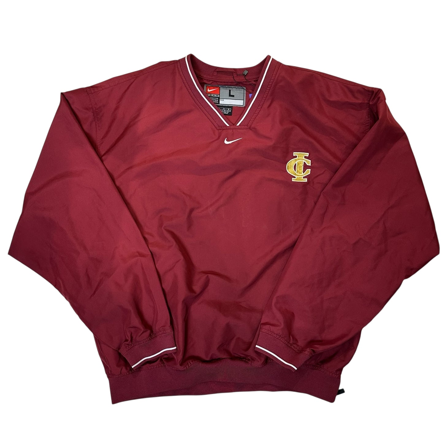 Vintage Nike Team Burgundy Windbreaker Jacket