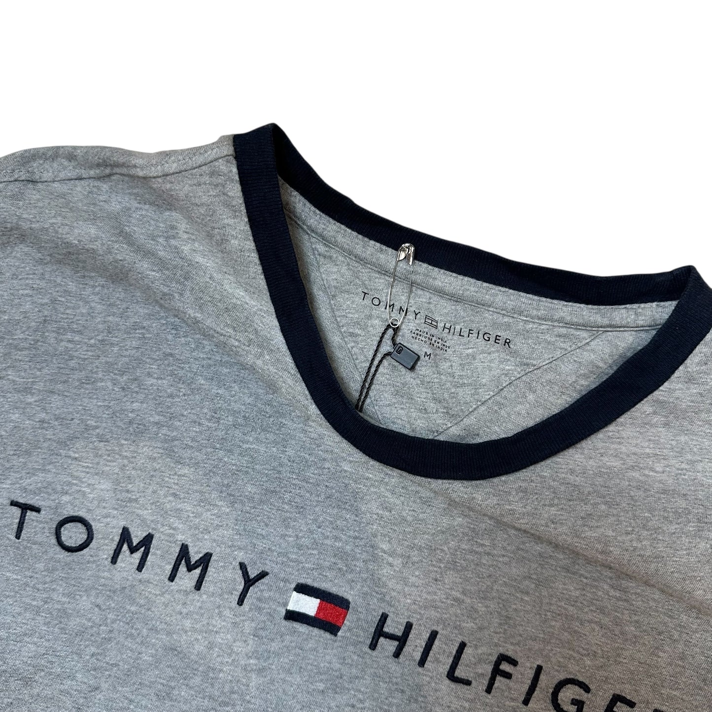 Tommy Hilfiger Grey Vintage Embroidered T-Shirt