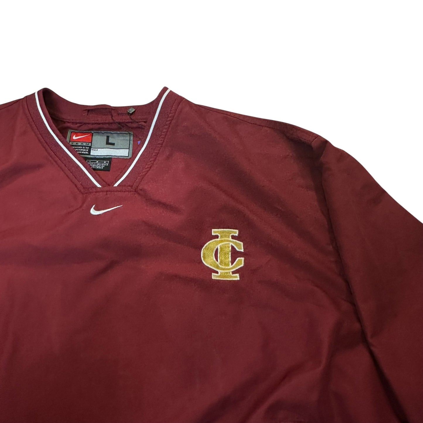 Vintage Nike Team Burgundy Windbreaker Jacket