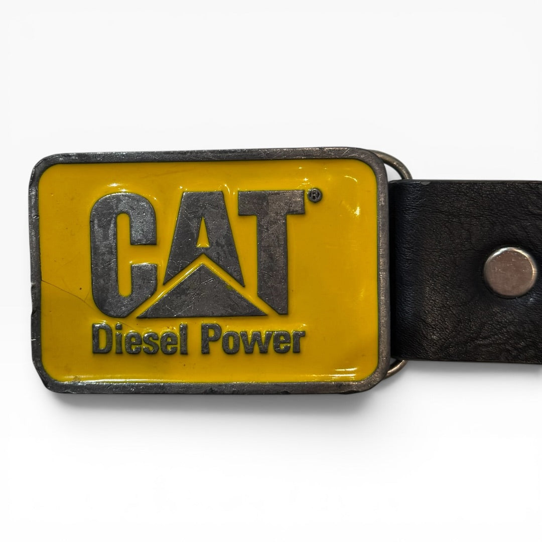 Vintage CAT Caterpillar “Diesel Power” Leather Belt