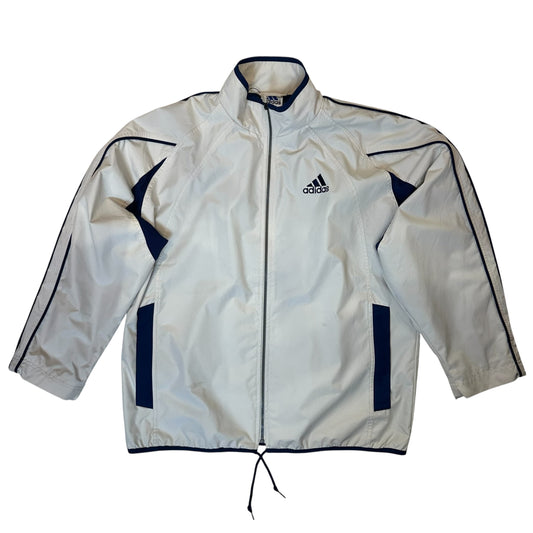 Adidas Vintage Beige/Blue WindBreaker Jacket