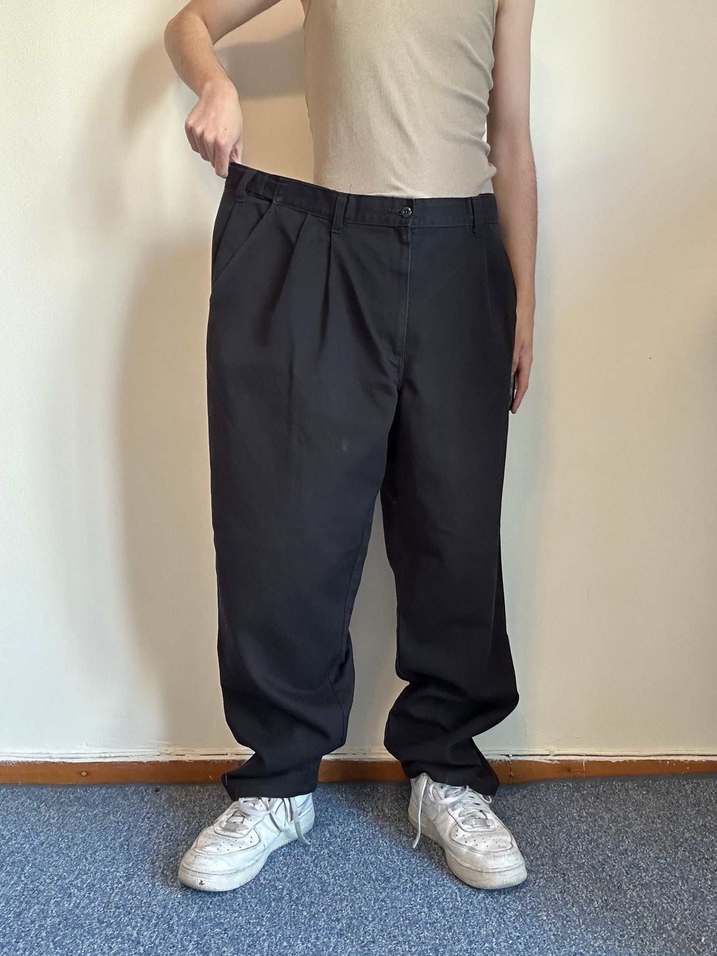 Dickies Baggy Black Trousers