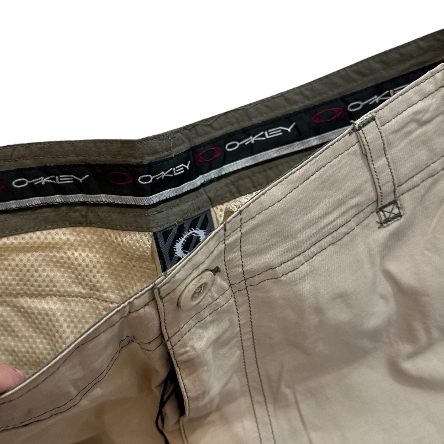 Oakley Beige Dead Stock Cargo Shorts