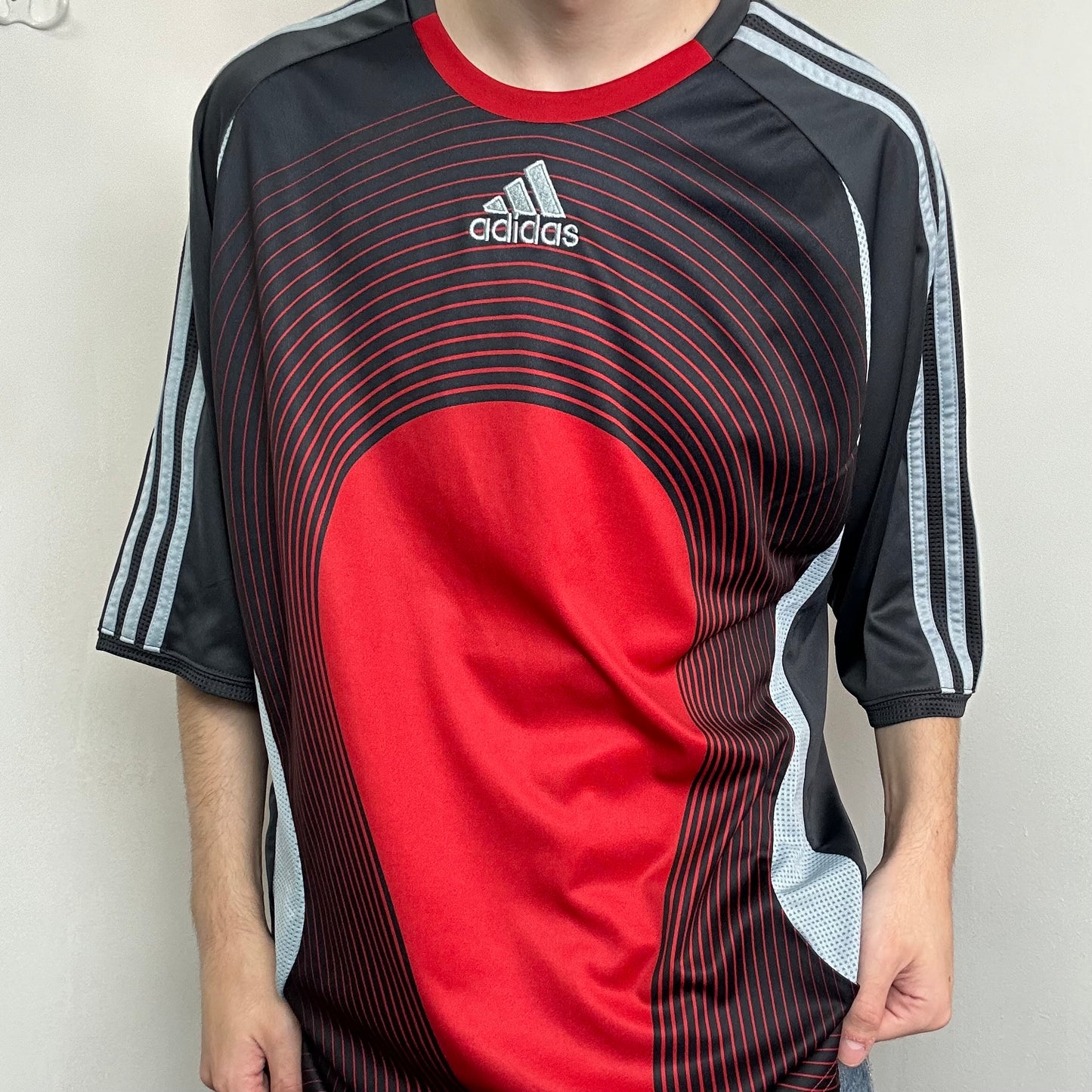 00s Adidas Football Baggy Tee