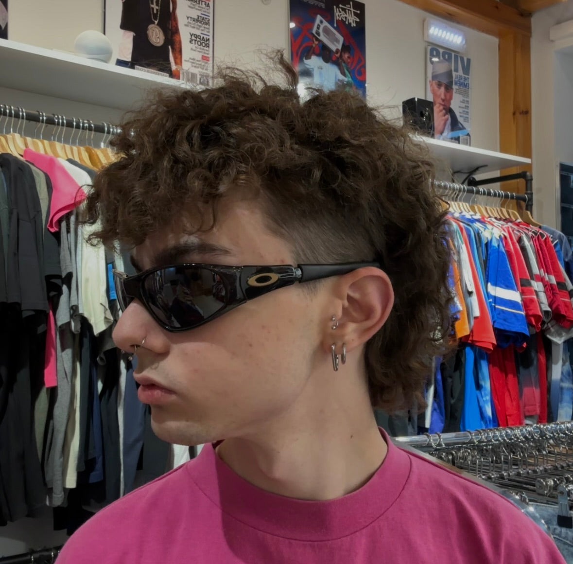 Vintage Sport Black Sunglasses
