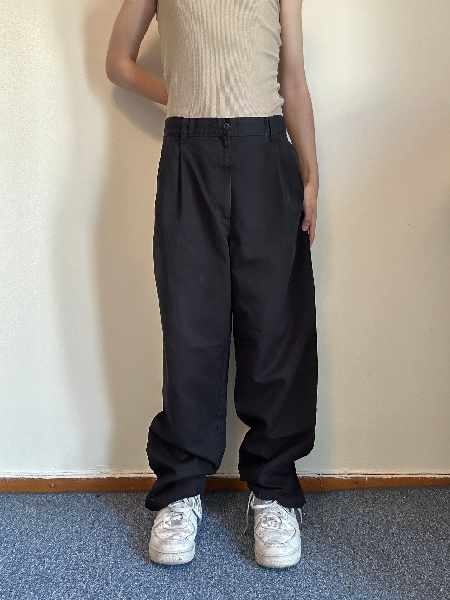 Dickies Baggy Black Trousers