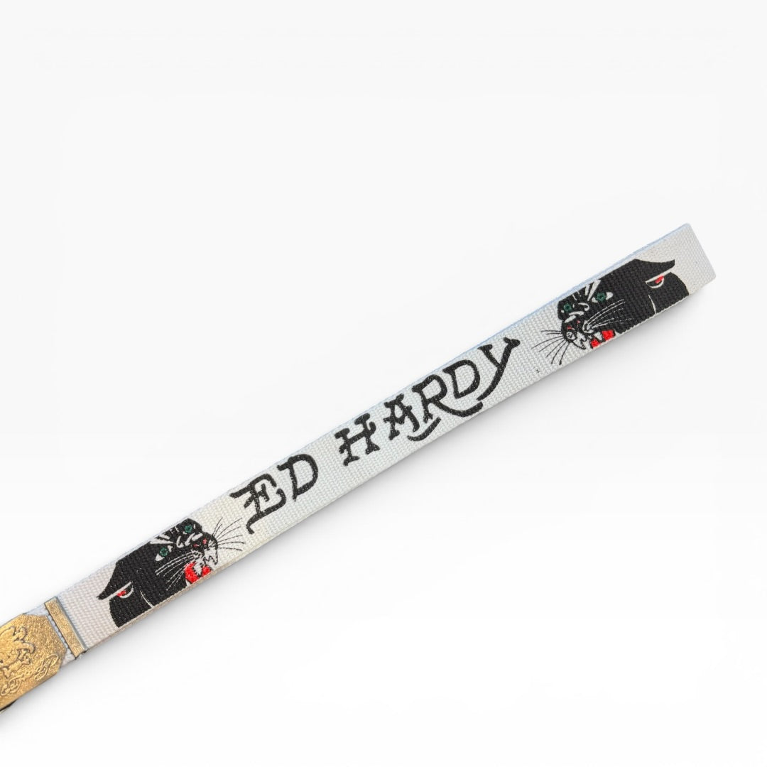 Vintage Ed Hardy Panther Web Belt