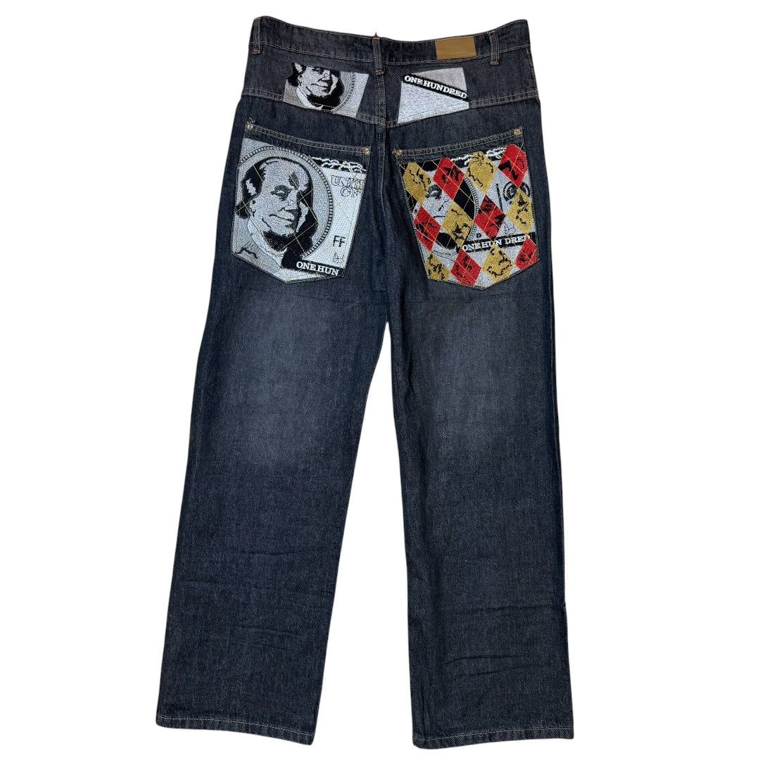 Dollar Embroidered Hip Hop Jean's