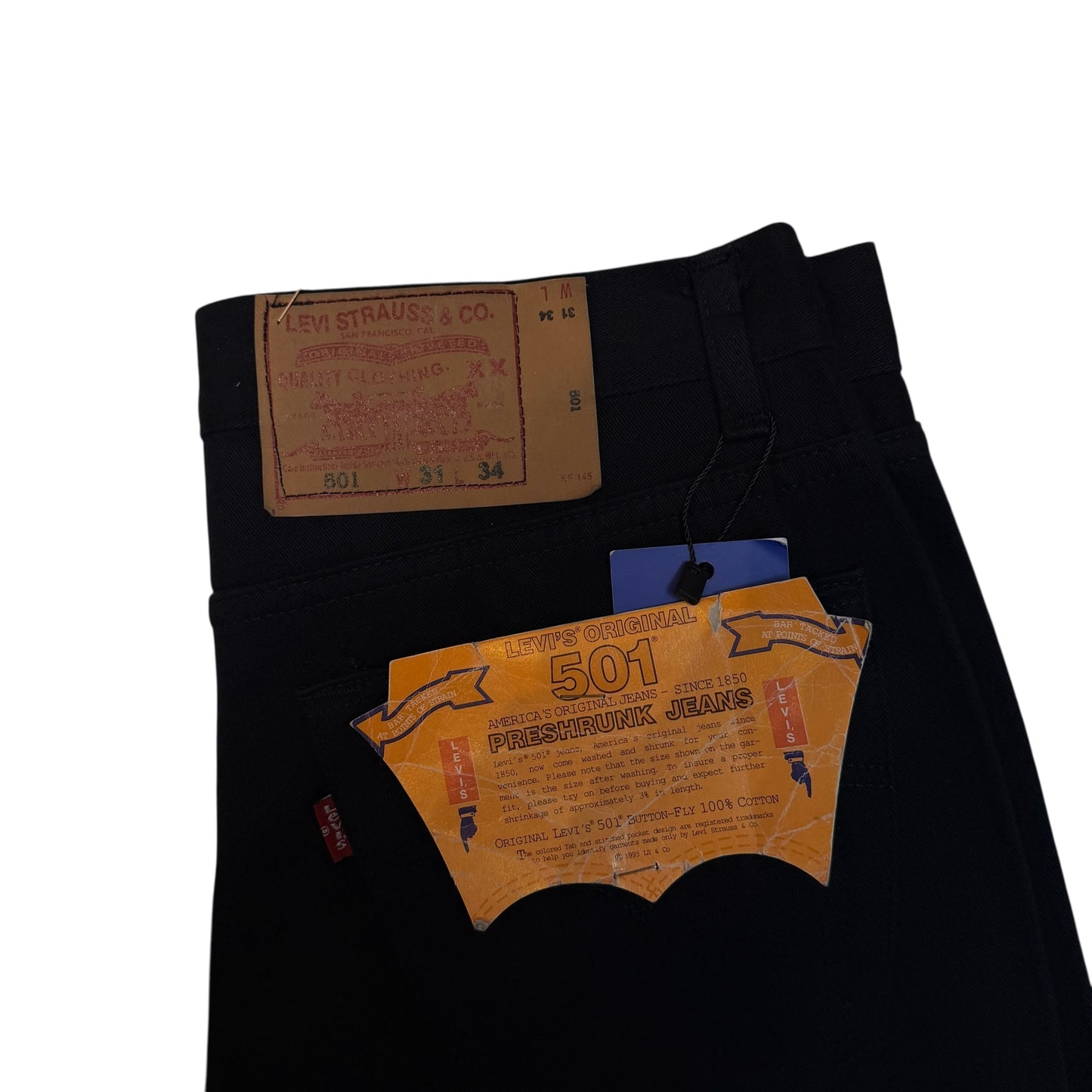 Levi’s 501 Blue Black Jeans Dead Stock