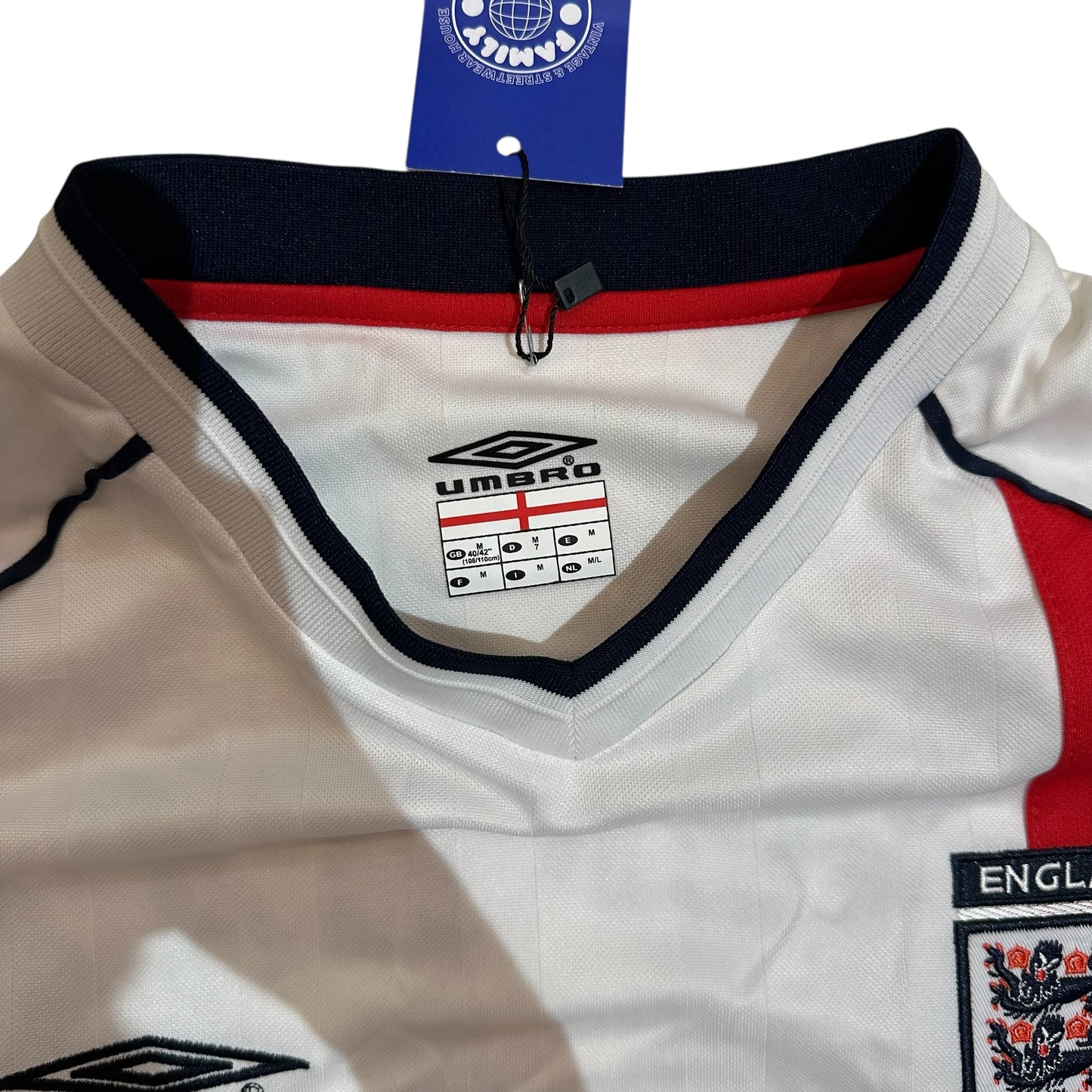 Umbro England 2002 David Beckham “7” Football Jersey