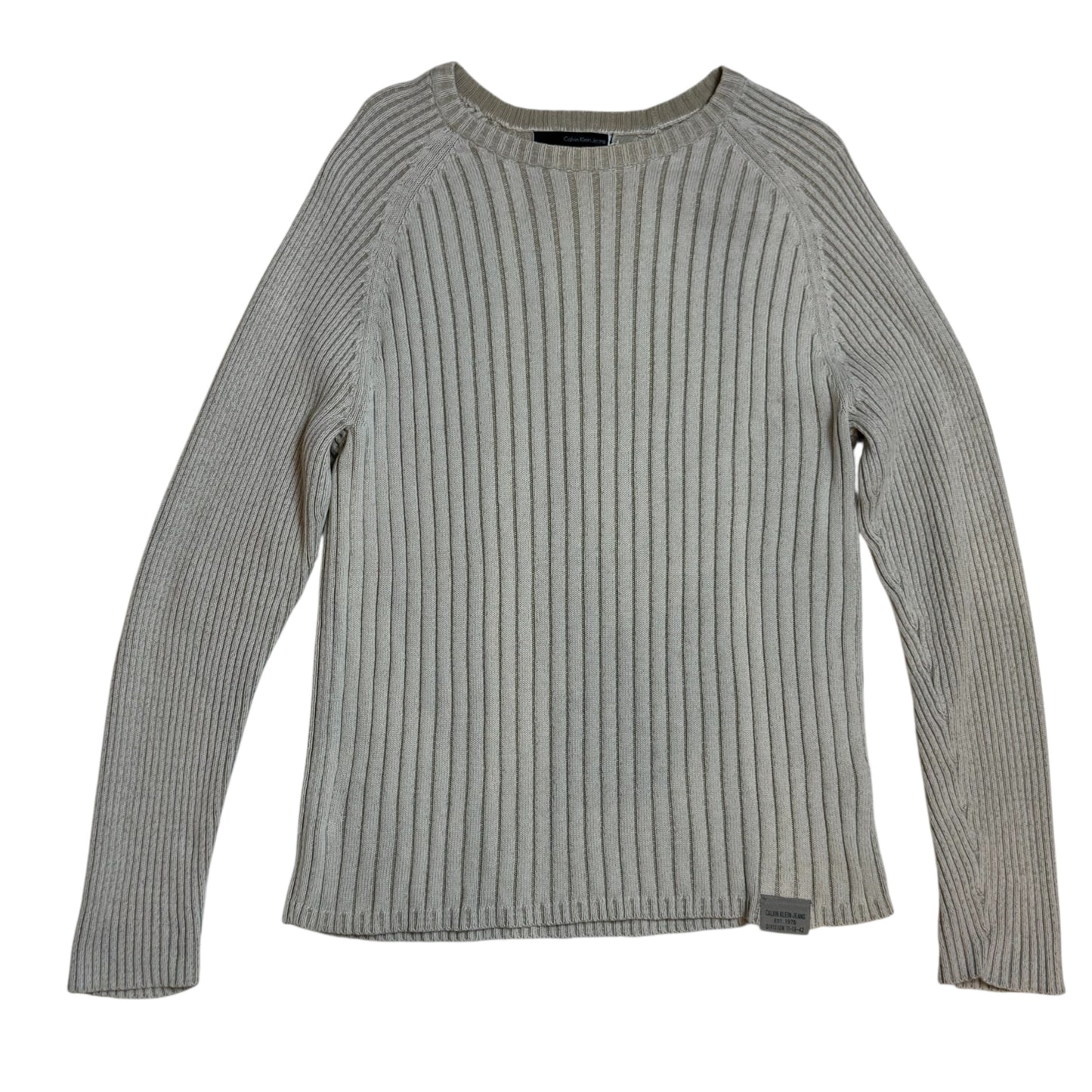 Vintage Calvin Klein Jeans Ribbed cotton knit sweater