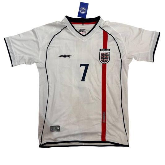 Umbro England 2002 David Beckham “7” Football Jersey