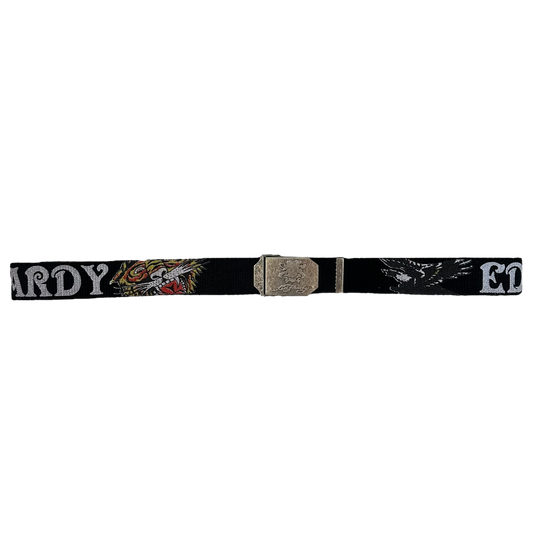 Ed Hardy By Christian Audigier Y2K Belt Unisex Black
