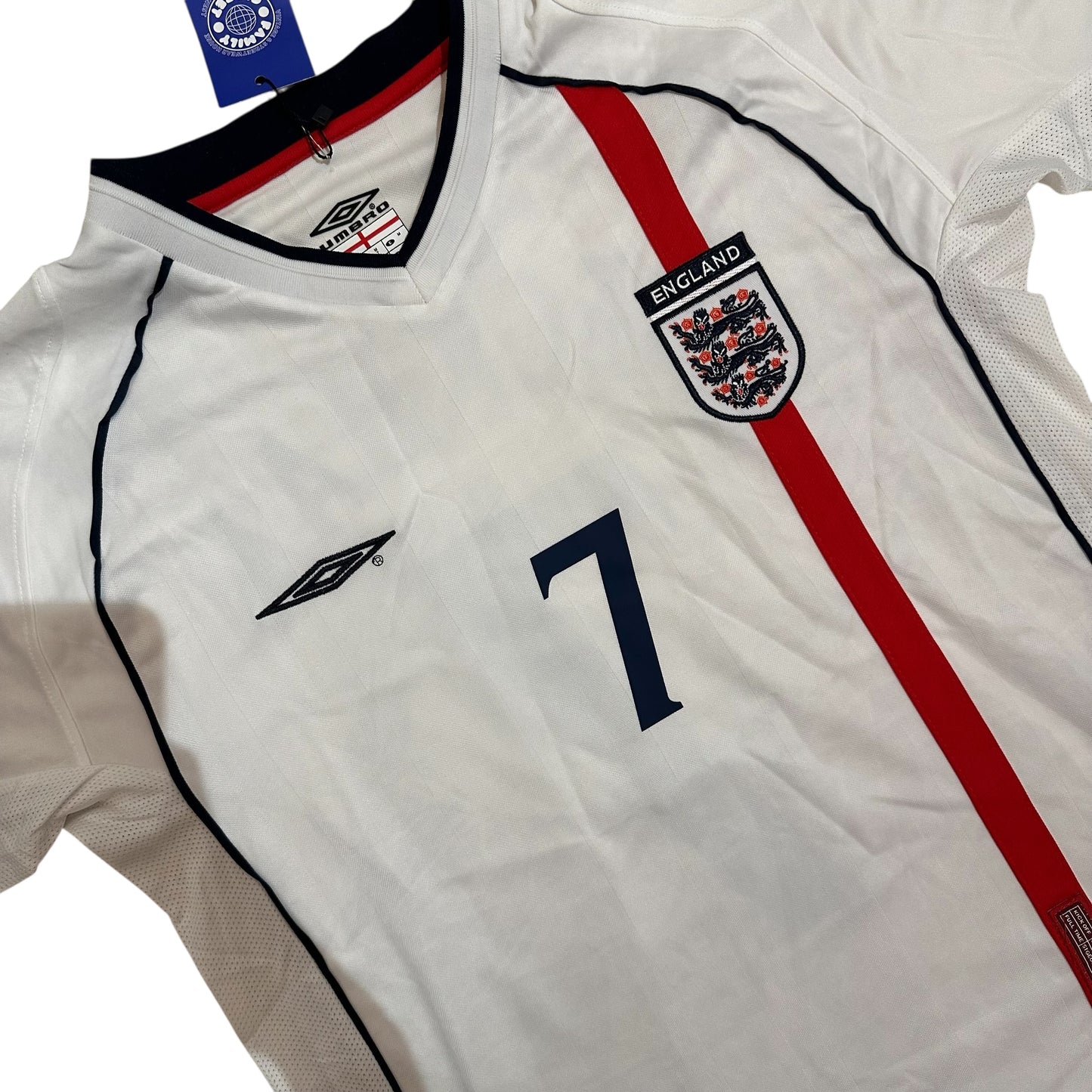 Umbro England 2002 David Beckham “7” Football Jersey