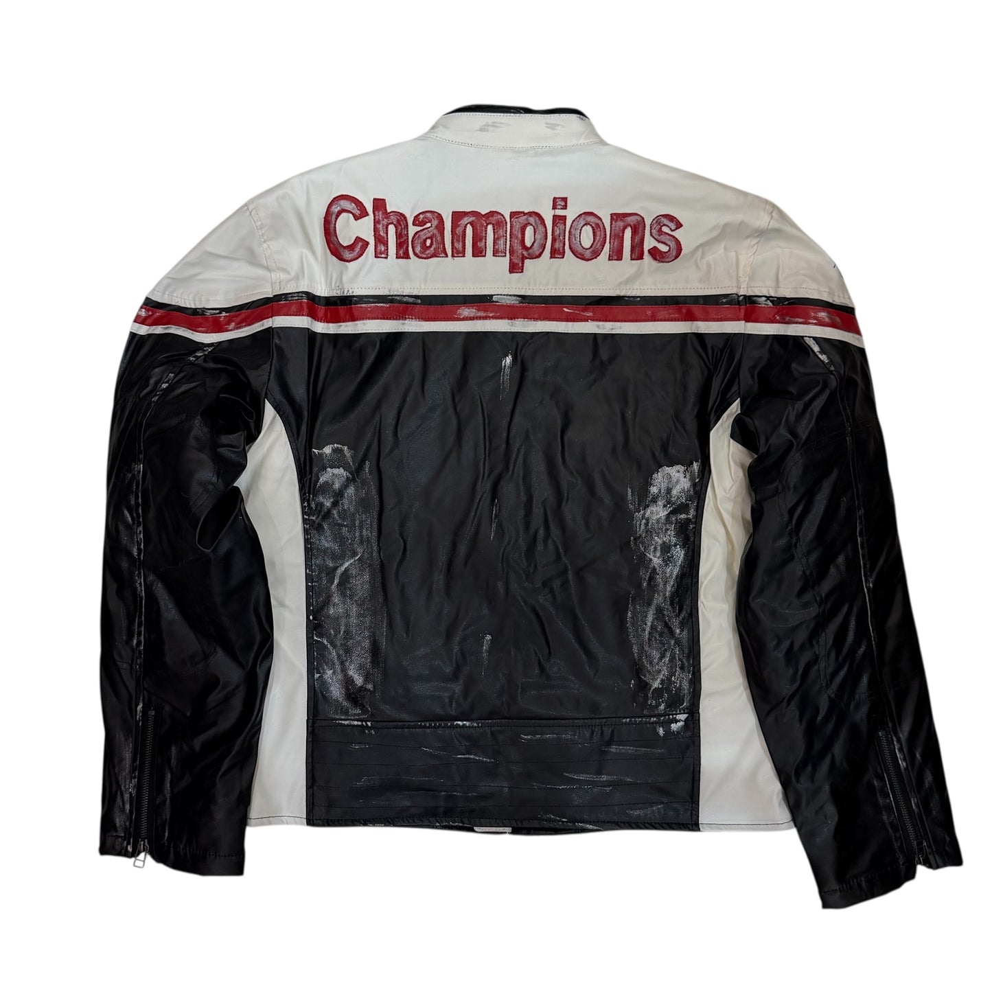Vegan Leather Racing Jacket Dead Stock