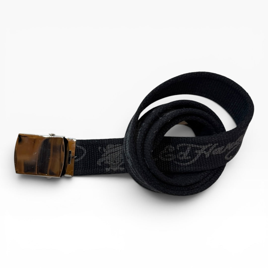 Ed Hardy By Christian Audigier Y2K Belt Unisex Black