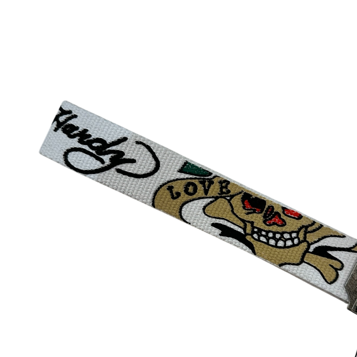 Ed Hardy By Christian Audigier   Y2K Belt Unisex White