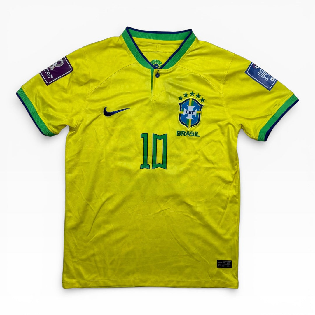 Brazil Neymar Jr #10 Nike Football Jersey (2022)