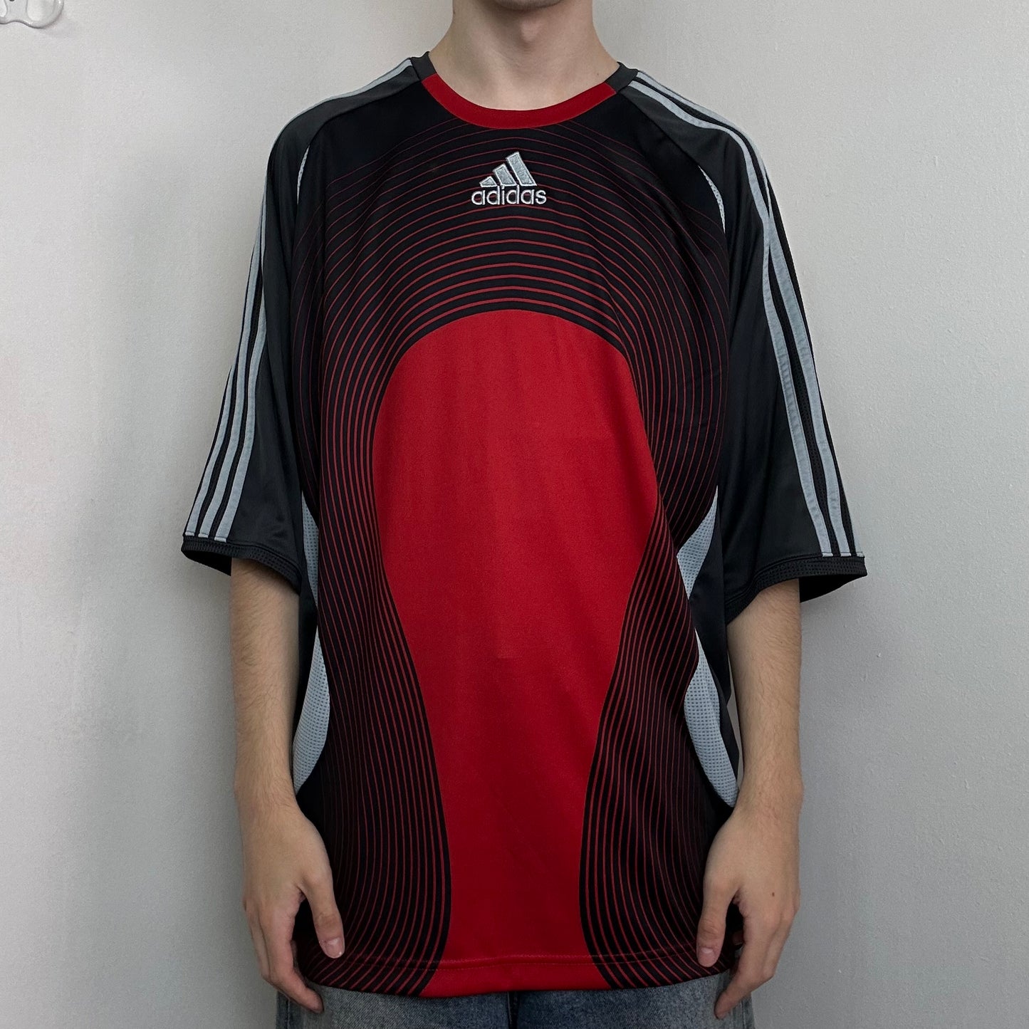 00s Adidas Football Baggy Tee