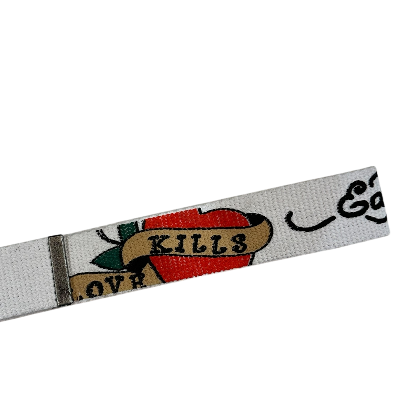 Ed Hardy By Christian Audigier   Y2K Belt Unisex White