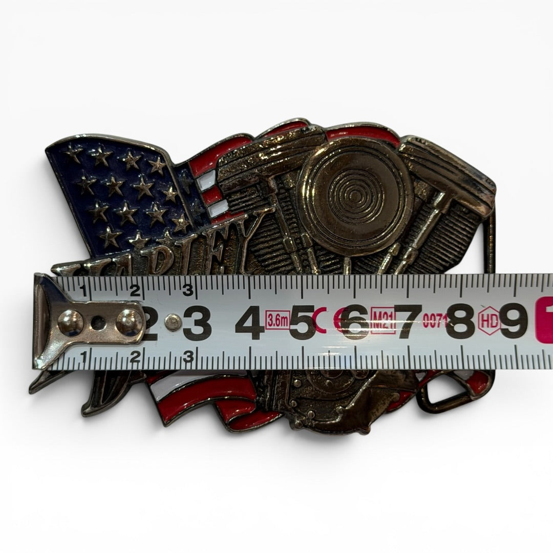 1991 Harley-Davidson American Flag Engine Belt Buckle