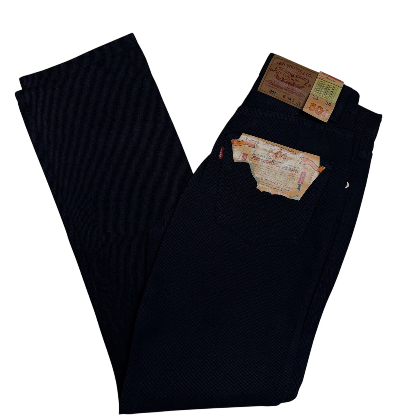 Levi’s Blue Black 501 Dead Stock Jeans