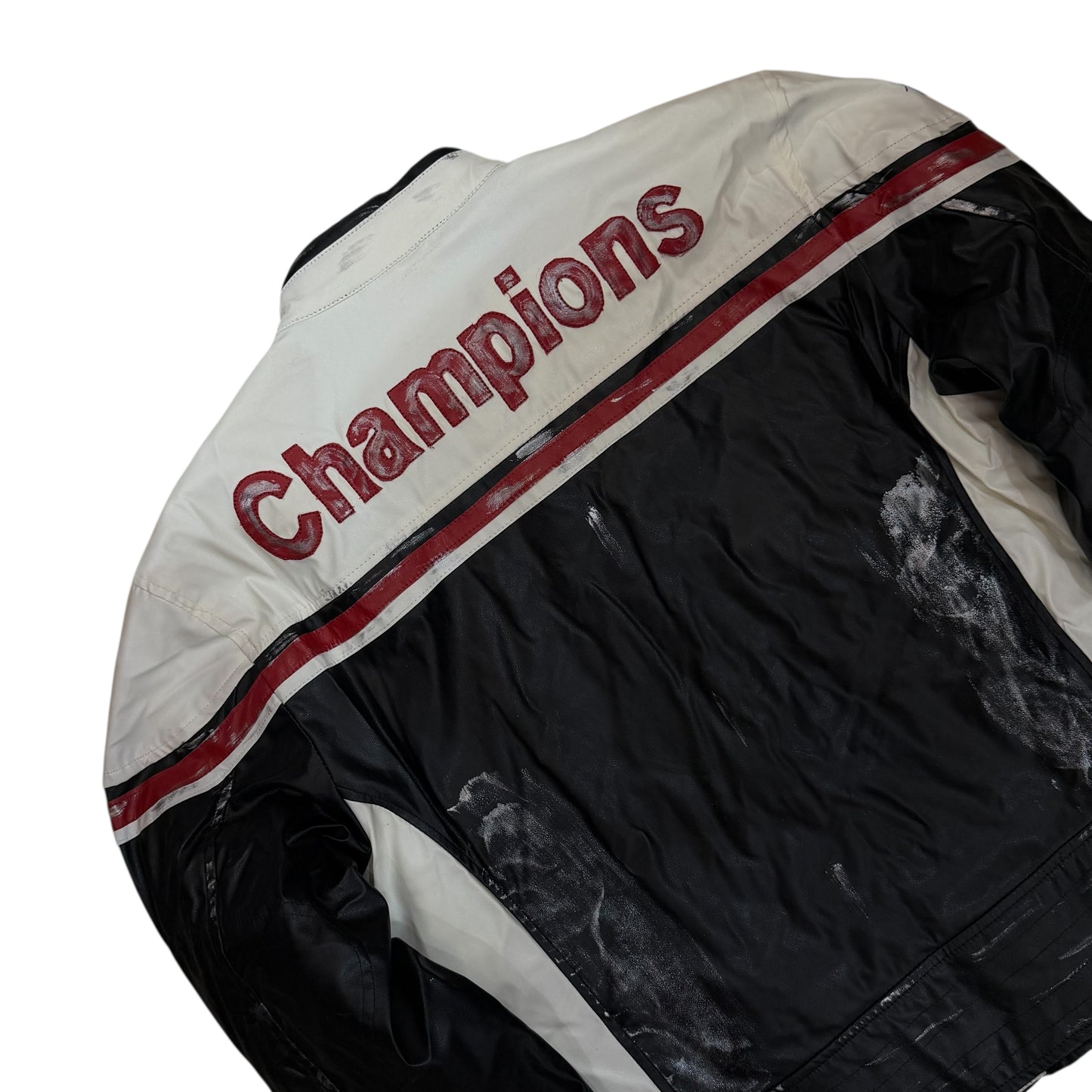 Vegan Leather Racing Jacket Dead Stock