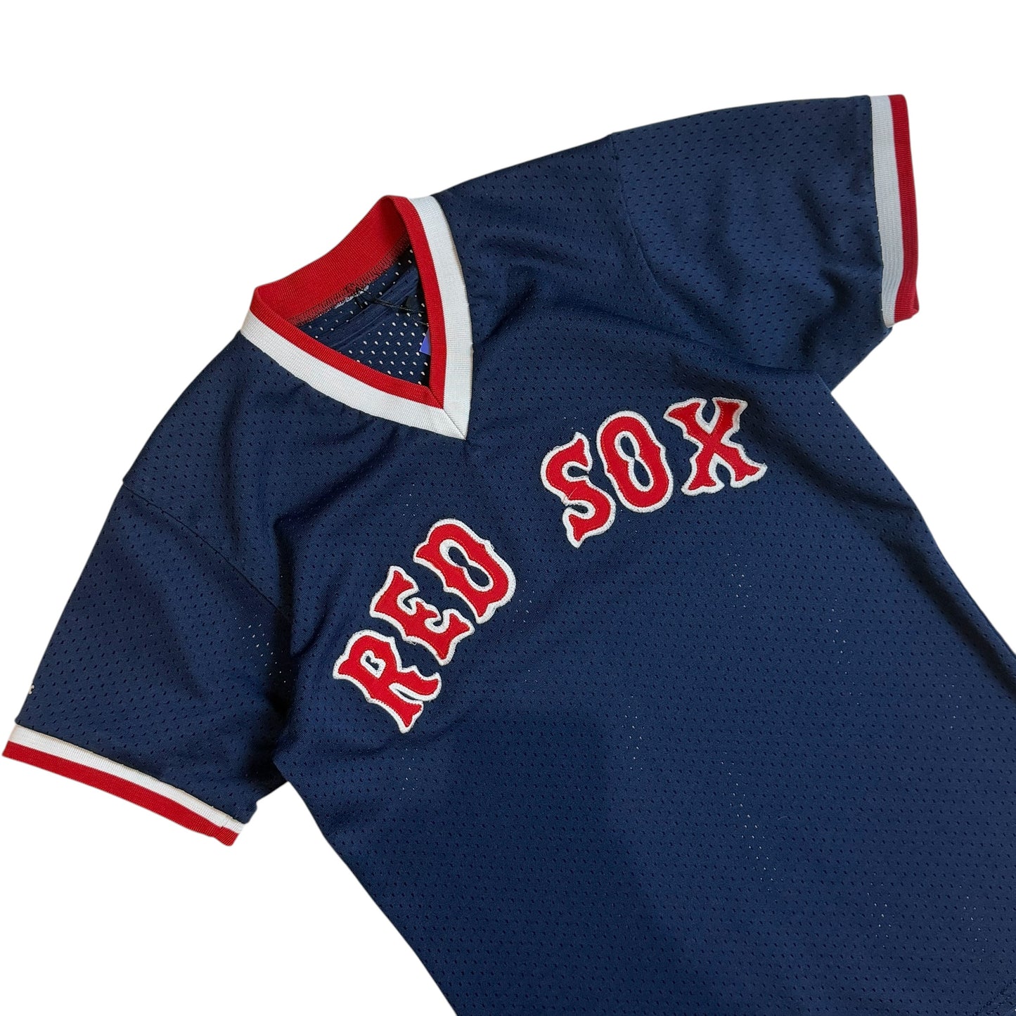 Vintage Majestic Boston Red Sox Mesh Baseball Jersey (Navy/Red)
