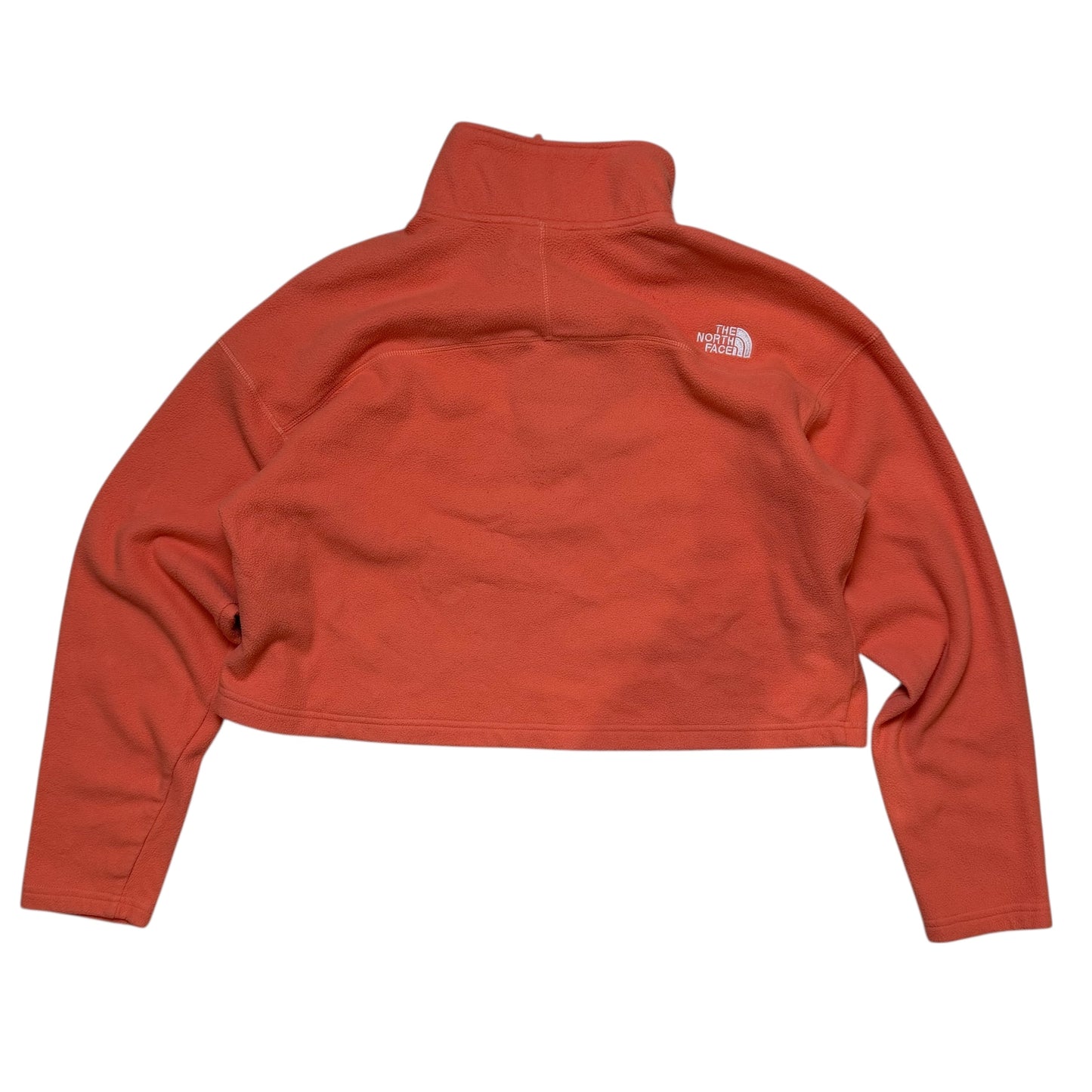 The North Face Orange Cropped 1/4 Fleece
