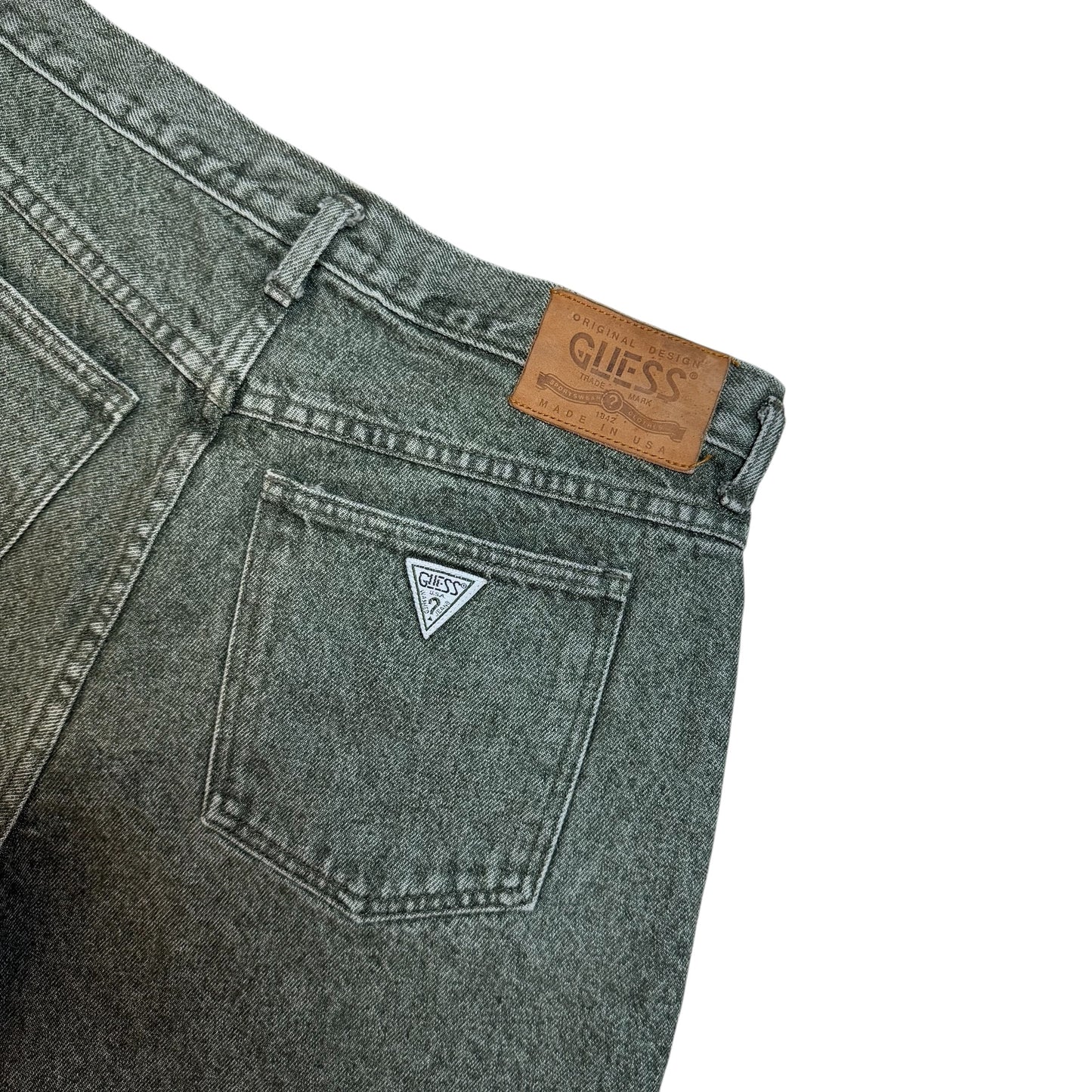 Vintage Guess Green Jean Shorts